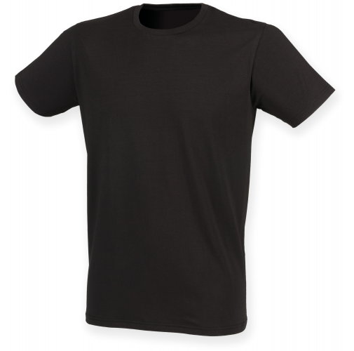 black Camiseta Feel Good cuello redondo hombre