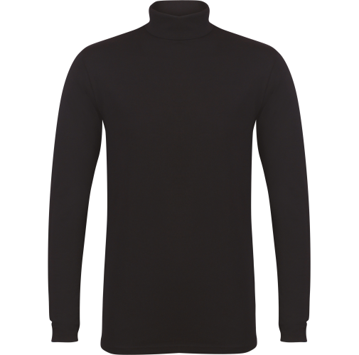 black Camiseta Feel Good cuello vuelto hombre