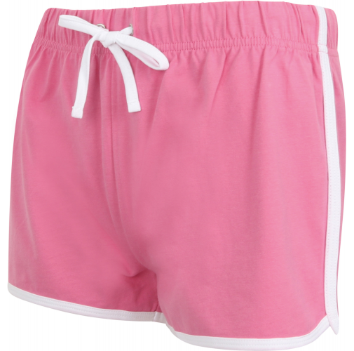 bright pink / white Short Retro mujer