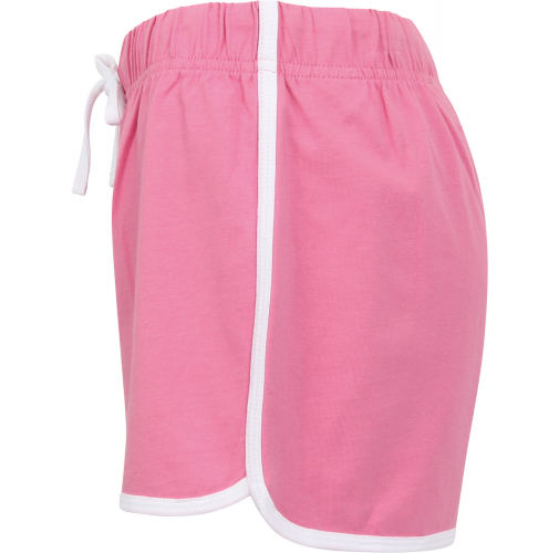 bright pink / white Short Retro mujer