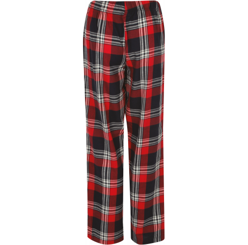 red / navy check Pantalón Tartán mujer
