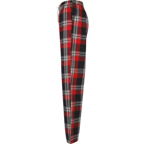 red / navy check Pantalón Tartán mujer