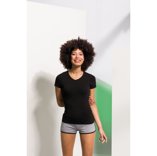 Camiseta Feel Good cuello de pico mujer