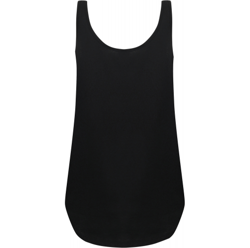 black Camiseta tirantes mujer