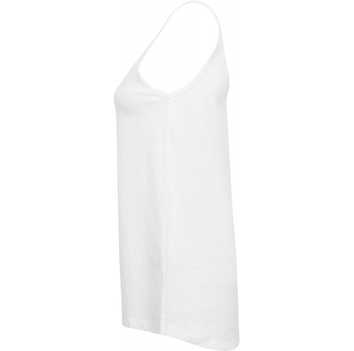 white Camiseta tirantes mujer