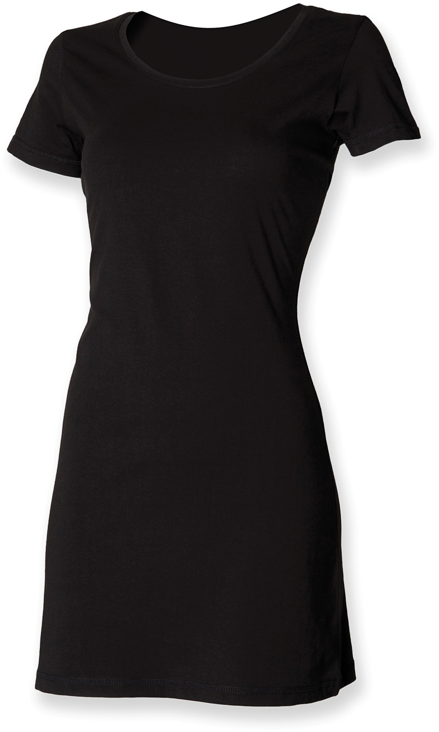black Vestido Camiseta