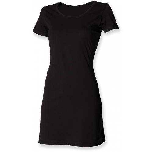 black Vestido Camiseta
