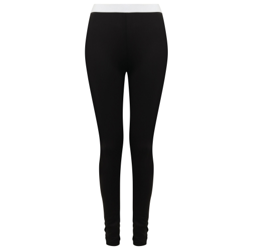 black / white Leggings de sublimación