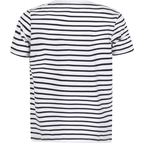 white / oxford navy Camiseta A Rayas niños