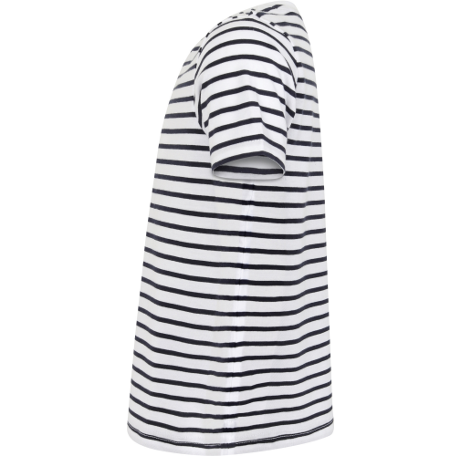 white / oxford navy Camiseta A Rayas niños