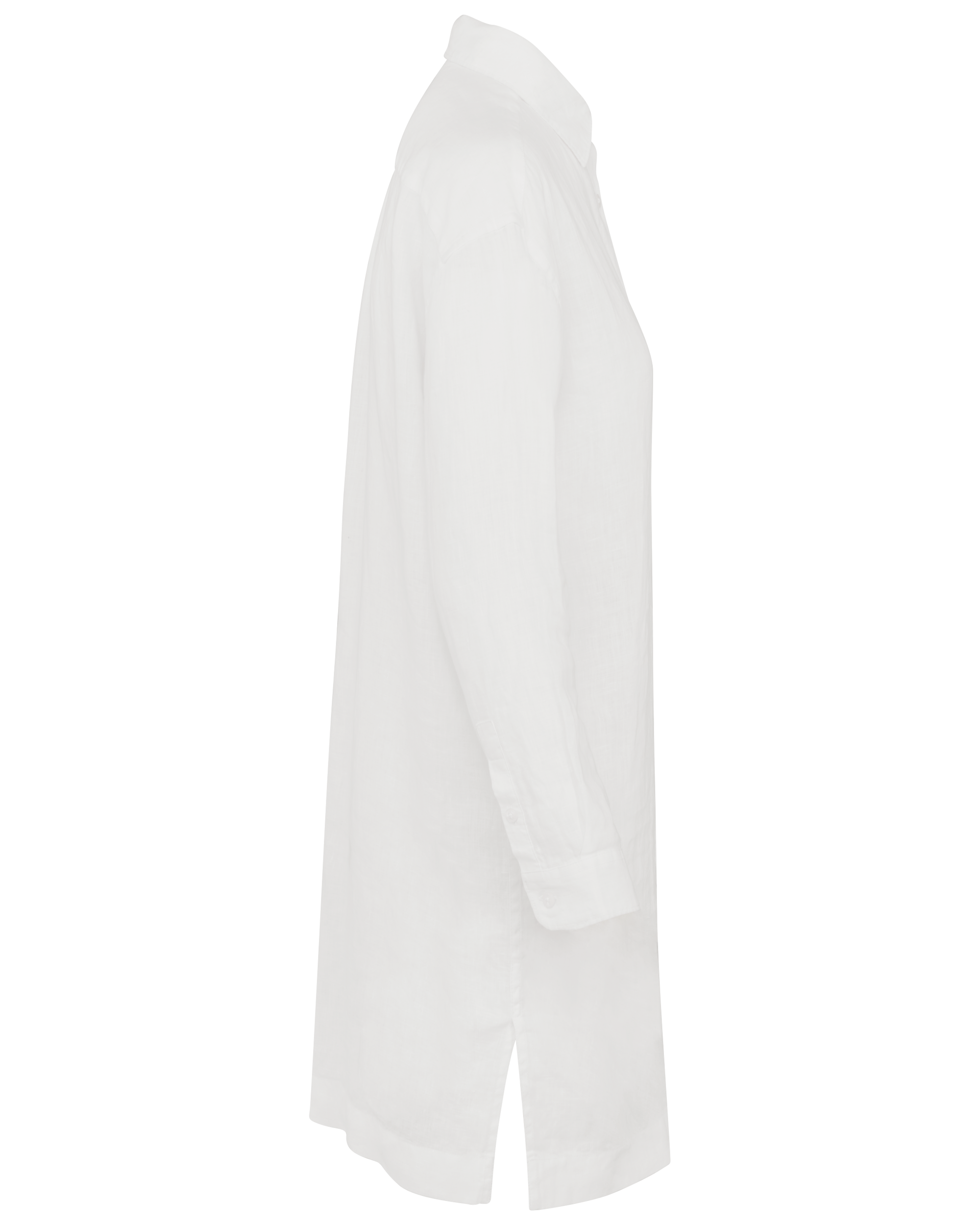 Vestido camisero de lino mujer