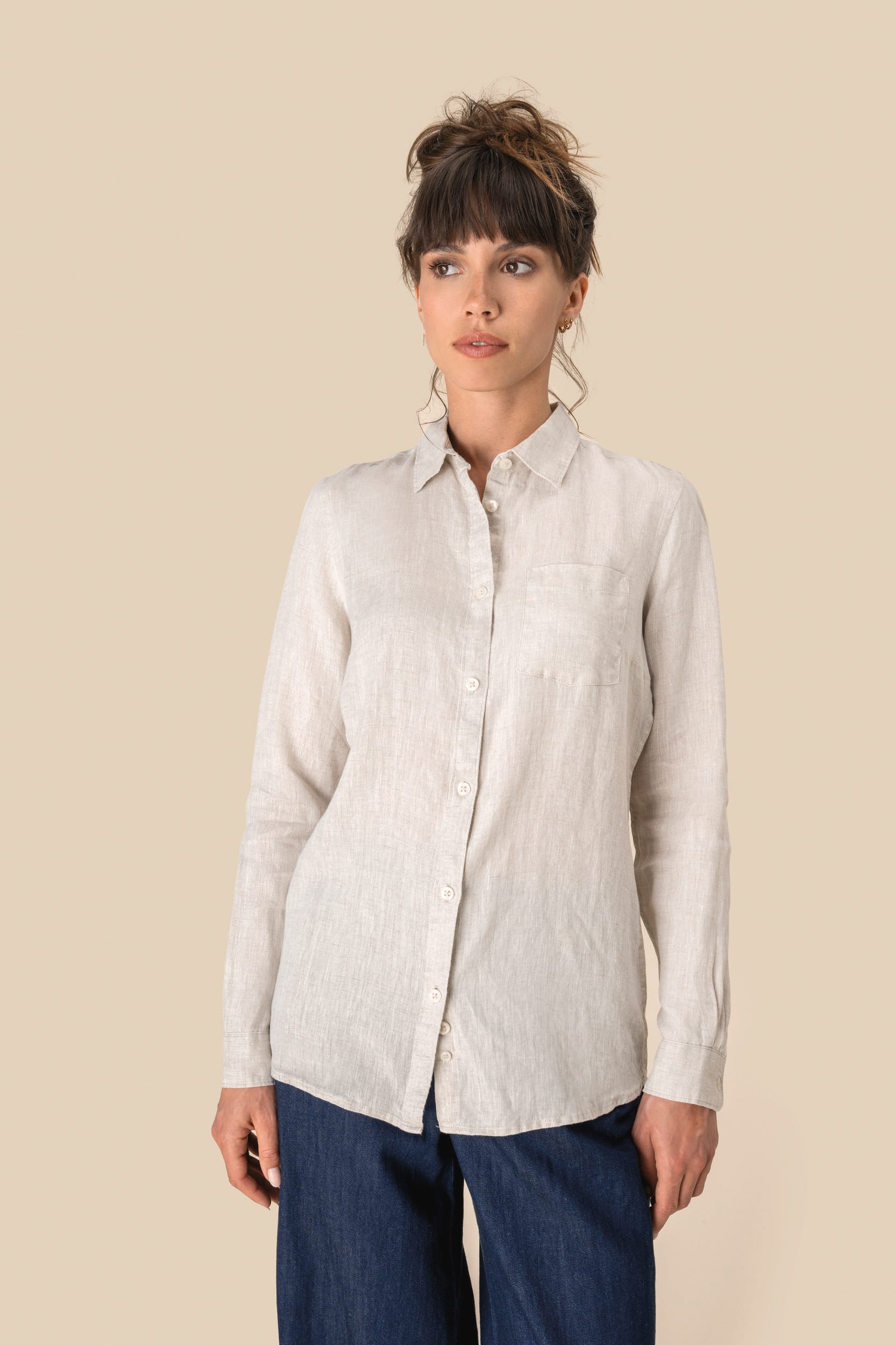 CAMISA DE LINO MUJER