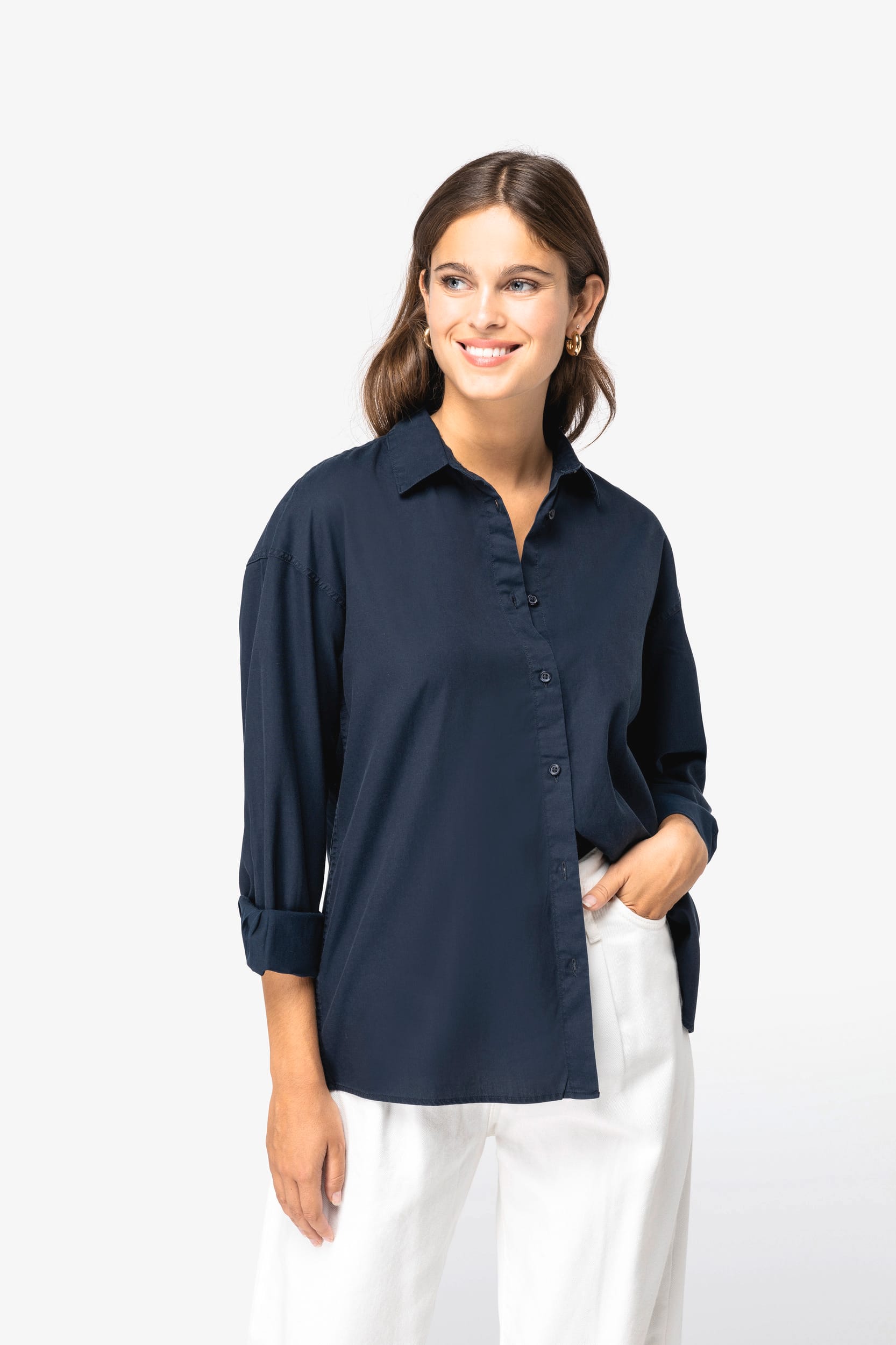 CAMISA ECORRESPONSABLE DE LYOCELL MUJER