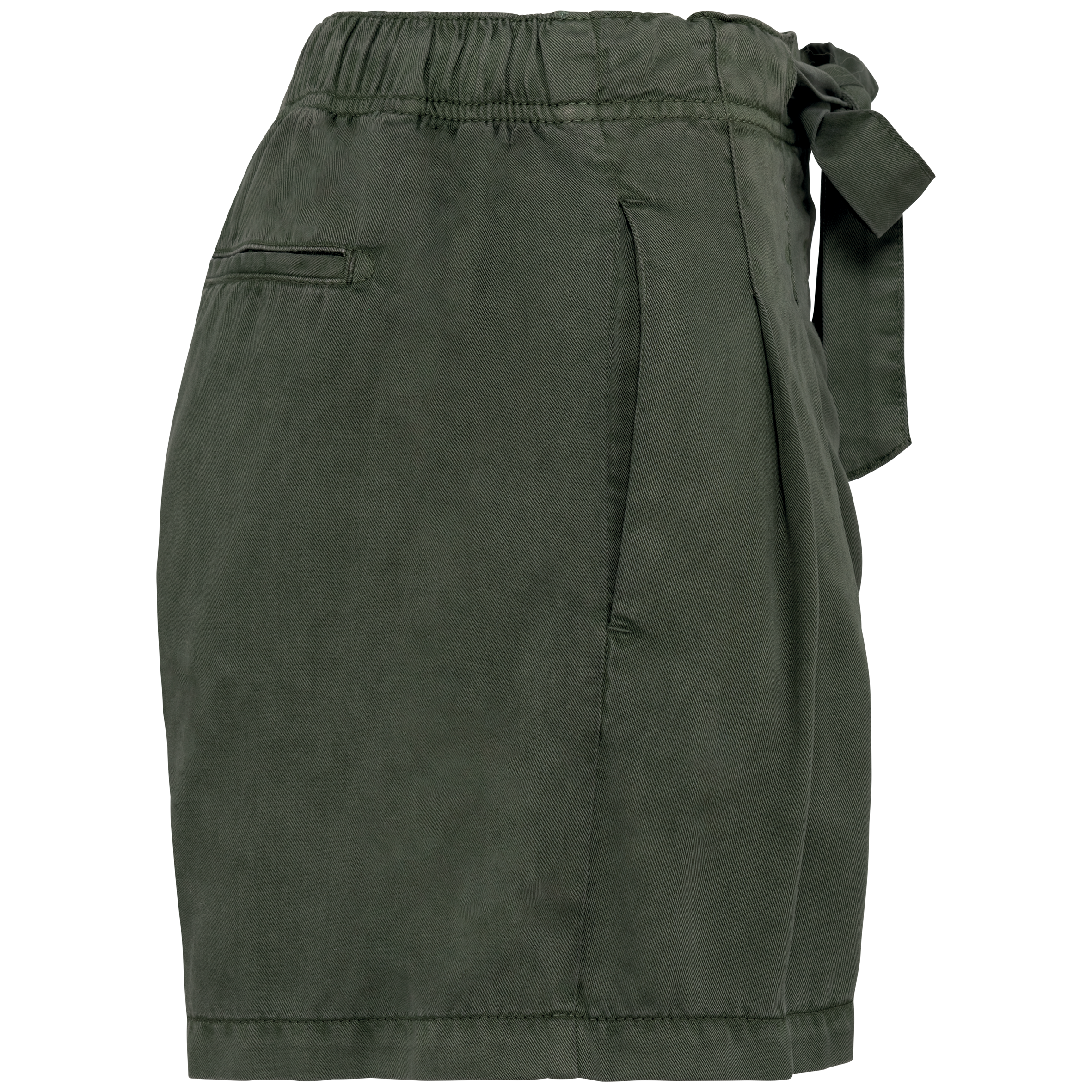 washed navy blue Shorts ecorresponsables de Lyocell y efecto lavado mujer