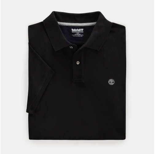 black Polo Millers River algodón piqué orgánico