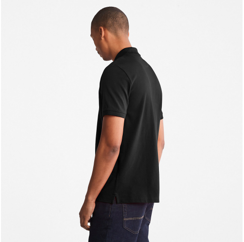 black Polo Millers River algodón piqué orgánico
