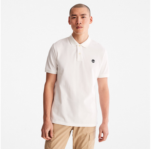 white Polo Millers River algodón piqué orgánico