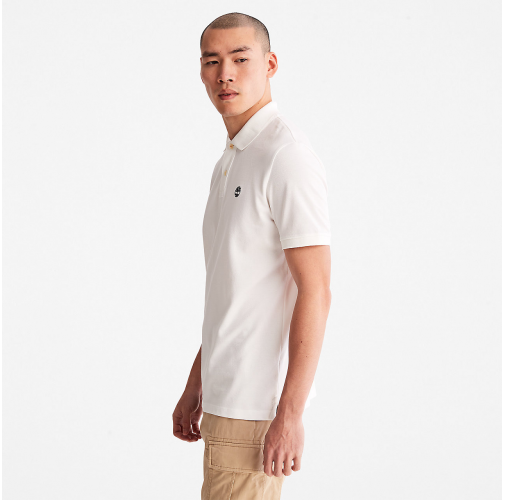 white Polo Millers River algodón piqué orgánico