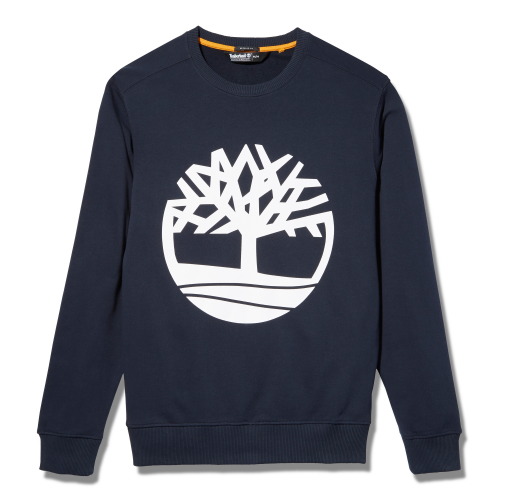 dark sapphire / white Sudadera de cuello redondo core tree