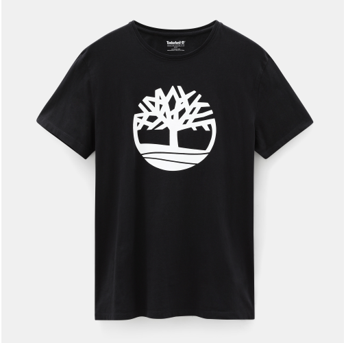 black Camiseta Brand Tree orgánica