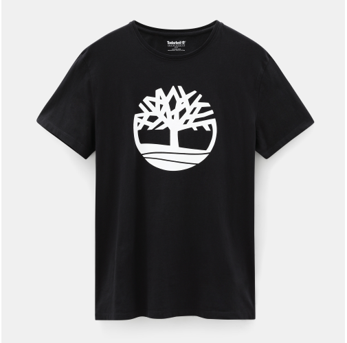 black Camiseta Brand Tree orgánica