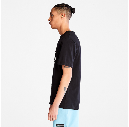 black Camiseta Brand Tree orgánica
