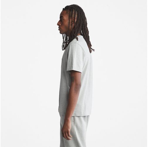 medium grey heather Camiseta Brand Tree orgánica