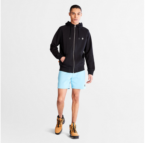 black Sudadera con capucha y cremallera Exeter River