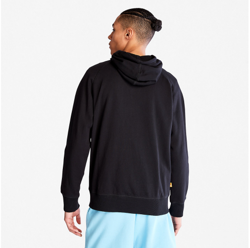 black Sudadera con capucha y cremallera Exeter River