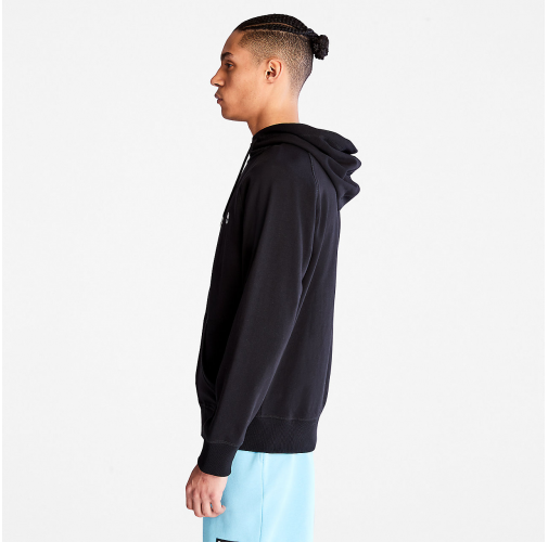 black Sudadera con capucha y cremallera Exeter River