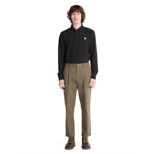 Polo slim LS de piqué