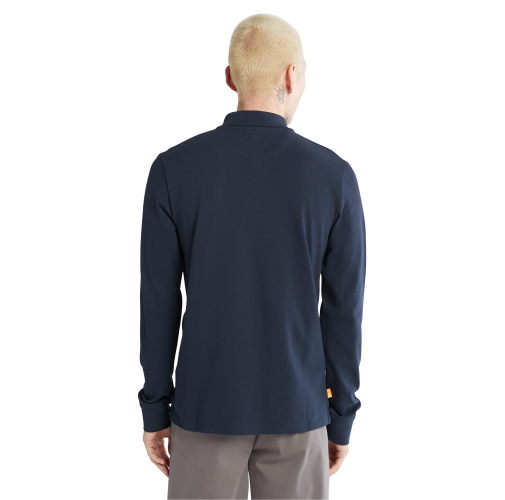 Polo slim LS de piqué