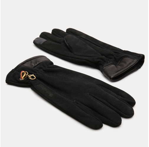 black Guantes Nobuck Táctiles