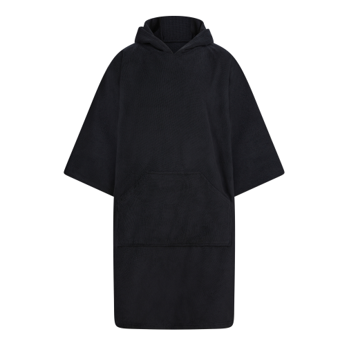 black Poncho de rizo