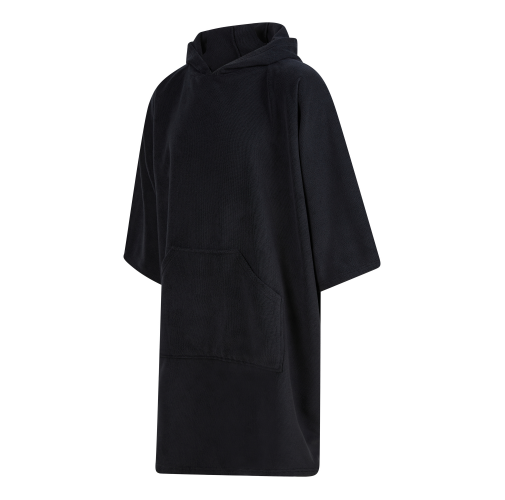 black Poncho de rizo
