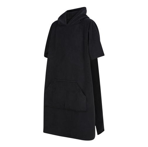 black Poncho de rizo niños