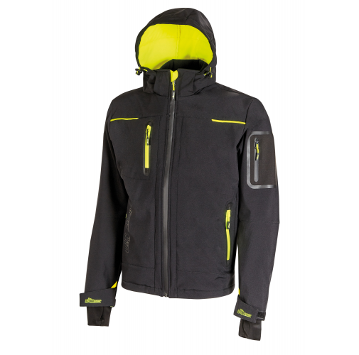 black carbon Chaqueta softshell Space