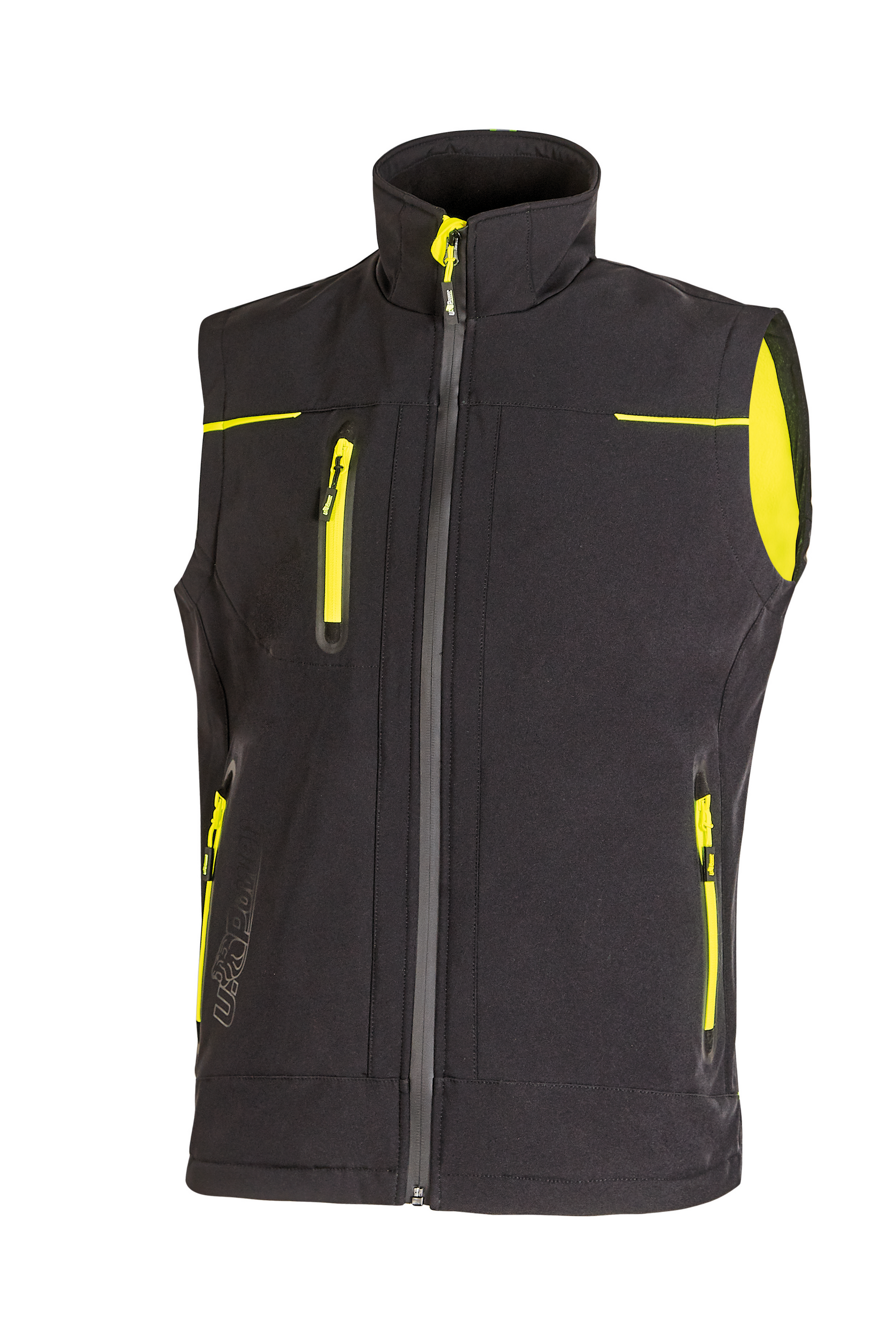 black carbon Chaleco softshell Universe mujer