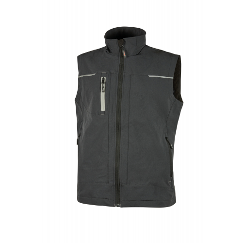 asphalt grey Chaleco Saturn hombre