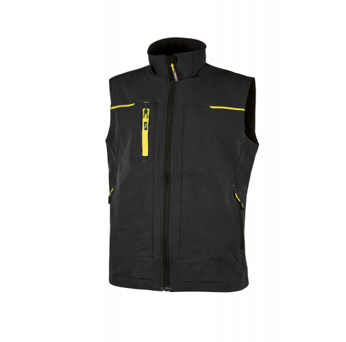 black carbon Chaleco Saturn hombre