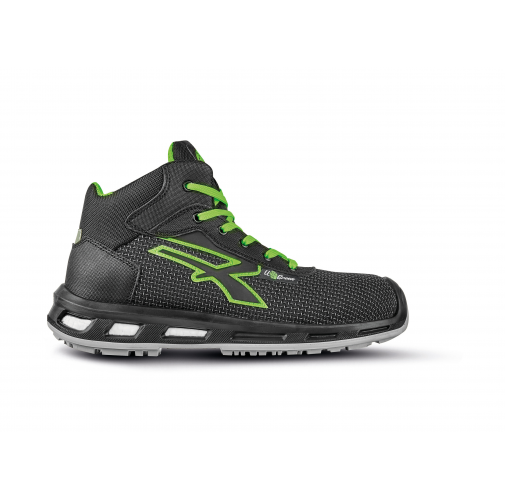 black / green Calzado de seguridad Ventura