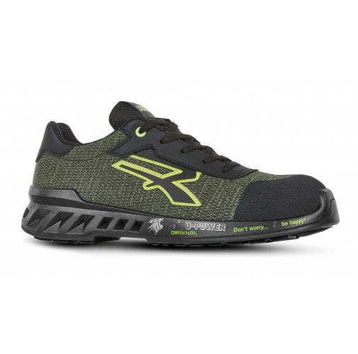 black / green Calzado de seguridad Robin