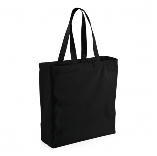 black Bolsa de compra de algodón