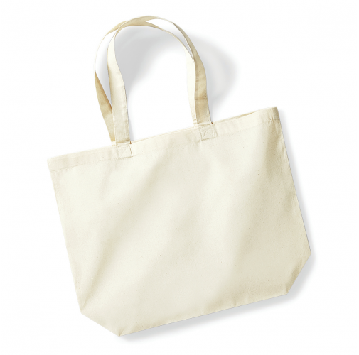 natural Bolsa de compras algodón