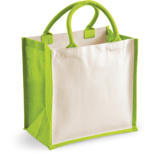 apple green Bolsa de yute