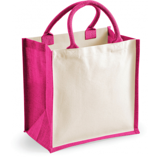 fuchsia Bolsa de yute