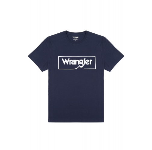 navy Camiseta logo