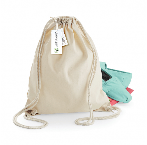 Bolsa de gimnasio EARTHAWARE® - algodón orgánico
