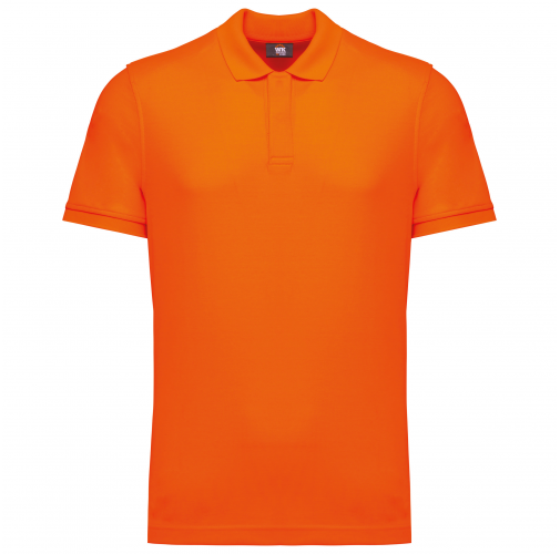 fluorescent orange Polo ecorresponsable algodón/poliéster unisex