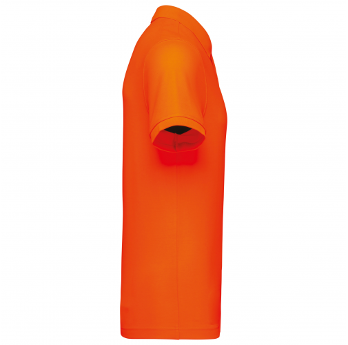 fluorescent orange Polo ecorresponsable algodón/poliéster unisex